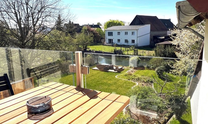 Kappel-Grafenhausen Condo | On the banks of the river - 5 minutes from Europapark + right next to the Taubergießen nature reserve