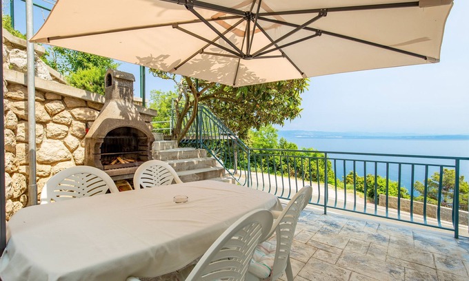 Obrs Apartment | One bedroom apartment with terrace and sea view Mošćenička Draga, Opatija (A-7766-a)