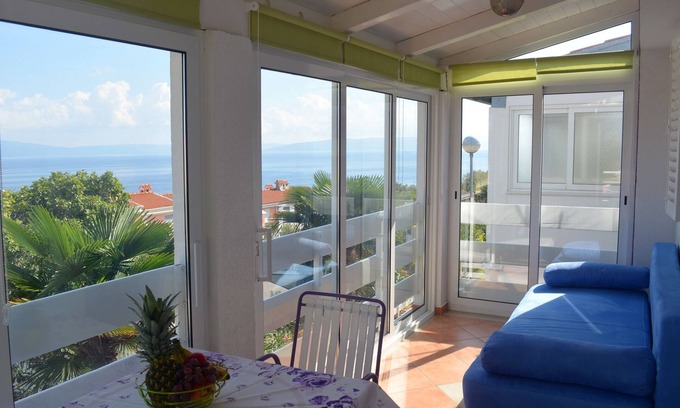 Ravni Apartment | One bedroom apartment with terrace and sea view Ravni, Labin (A-7674-a)