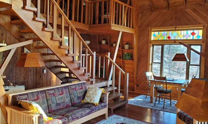 Iowa County House | One-of-a-kind house on 240 acres w/prairie, woods & trout-stream - pet-friendly