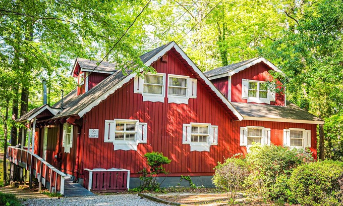 Pine Mountain Ski Chalet | One of a kind our Mini Lodge Chalet directly across from our pool!