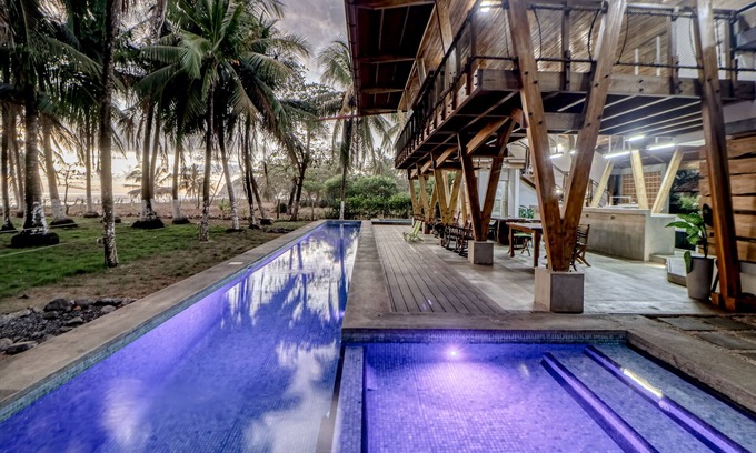 Javilla House | Open, dog-friendly, beachfront house with a private pool, pool spa, & WiFi