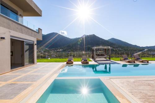 Bali Villa | Oraia Eleni Villa, with Pool, BBQ, Playground & SeaViews, By ThinkVilla