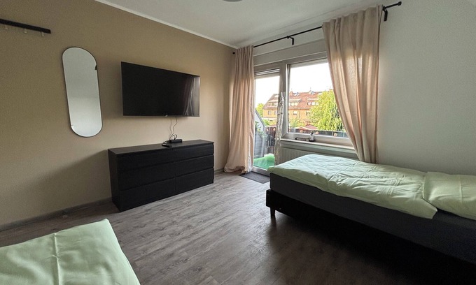 Bergheim Apartment | Orangerie Lemon Loft - Quiet time-out with balcony & country view