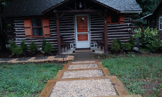 Wantage Cabin | Original Chestnut Log Cabin In A Lake Community
