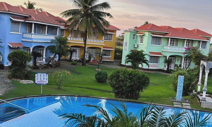 Benaulim Apartment | Orma By The Beach Goa , pool view , private access to the beach