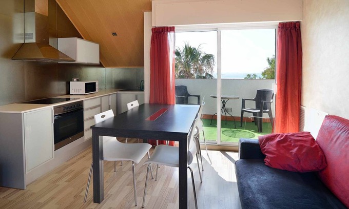 Sant Carles de la Rapita Apartment | ORNIS "Gavina Corsa": 2 bedrooms(1nest)+sofa-bed 4/6 pers. terrace sea view