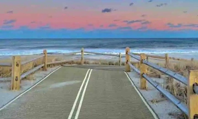 Ortley Beach Condo | Ortley Lavallette Seaside Heights Beach Block Cottage Condo Deck View 6/8 Dog