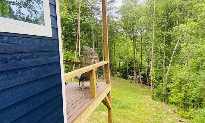 Young Harris Cabin | Overdue Views! Brand new creek side cabin