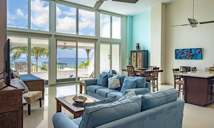 Cozumel Condo | Palmars Most Stunning Large Oceanview Condo 18’ ceilings & windows. Beautiful!
