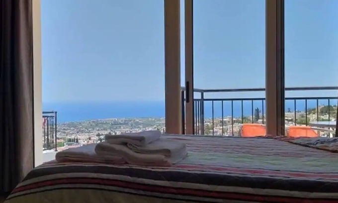 Peyia Town Apartment | Panoramic Holidays - Standard 71 - Apt with a Large PANORAMIC WINDOW - Sea View