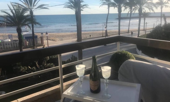 Cubelles Apartment | Panoramic Seafront Apartment: Direct Ocean Views