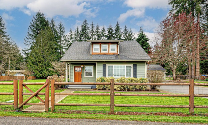 Meadow Glade Other | Park like setting and fenced, 3 bed 2.5 bath updated 1920 farmhouse-Covered Deck