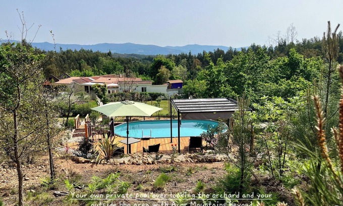 Moitas Apartment | Peace and Tranquility 1 Bedroom Apartment With Large own Private Pool fab Views