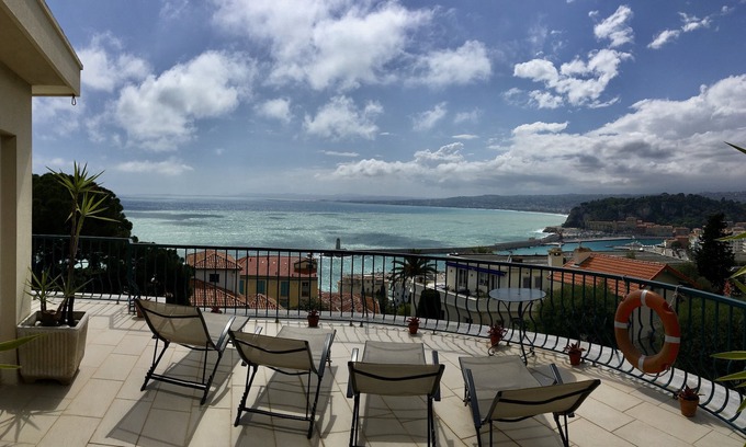 Lazaret Apartment | Penthouse with wonderfull sea view between Nice and Viilefranche