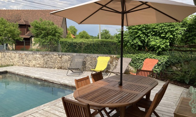 Tourtoirac House | Perigordian house,quiet,and ECOLOGICAL PRIVATE SWIMMING POOL natural water, WIFI