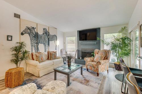 Panther Creek House | Pet-Friendly Spring Home with Private Pool and Hot Tub
