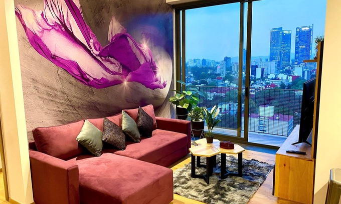 La Condesa Apartment | PH with the best views, 6 people, gym, 2 parkings