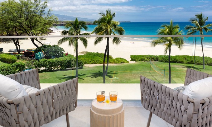 Kamuela Condo | ❤️PiH❤️ Hapuna Sunsets ★ Beachfront ★ Steps From Ocean ★ A33