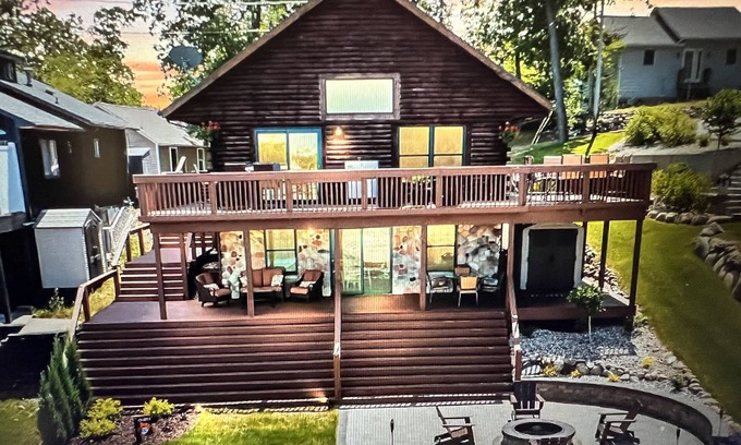 Plainwell Cabin | Pine Lake ~ Relaxing Log Cabin Retreat nPlainwell, MI