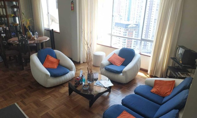 Downtown La Paz Apartment | Piso 20. Céntrico, Vistas 360, Cerca Embajada USA