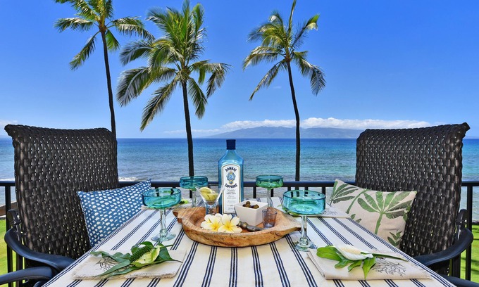 Honokowai Condo | PK L303 Kaanapali BeachFront 2BD w Ocean Views Pool AC