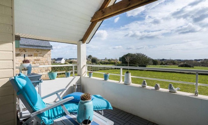 Plouharnel Apartment | Plouharnel - Bel apt 3 pièces 65m², parking, proche plages - FR-1-477-163