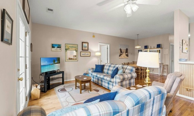 North Myrtle Beach Condo | Pond View - Short Drive to Beach (SO12203)