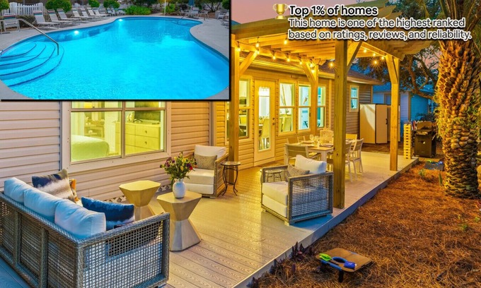 Clipper Cove Cottage | Pool, 4 min walk to Crystal Beach, Luxe home!