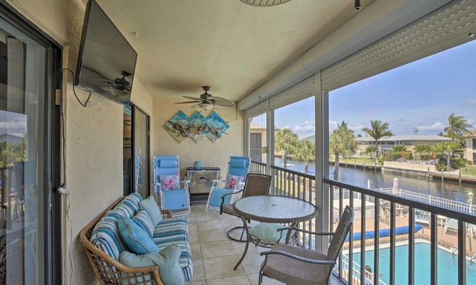 Caloosahatchee Apartment | Pool and Canal Access Central Cape Coral Condo!