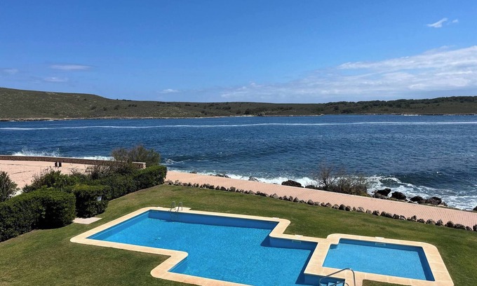 Fornells Apartment | Pool and sea views in Fornells