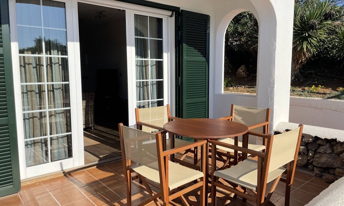 Fornells Apartment | Pool and sea views in Fornells