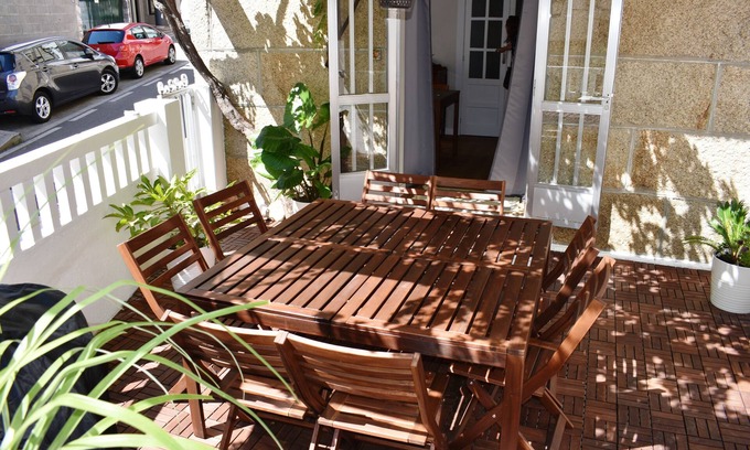 Portonovo Condo | Portonovo (Sanxenxo): beach, terrace and barbecue