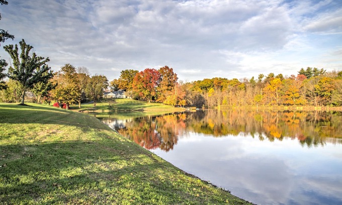 Bernville House | Private 30+ Acre Estate with its own 6 Acre Lake and one lane bowling alley!