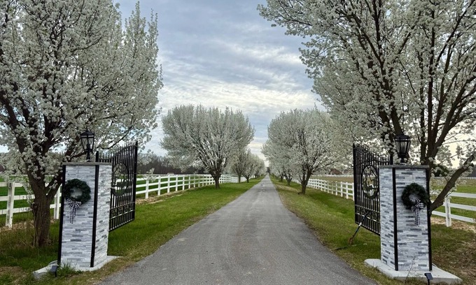 Hancocks Bridge Other | Private 3BR Farmhouse on Estate with Event Space, Horses,Trails, Ponds & Orchard