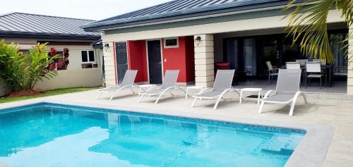 Canaan Villa | Private 4BR-5 Bath Luxury Villa with Pool in Gated Community near beaches