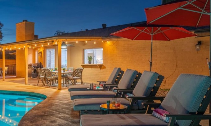 Roadrunner Estates East House | Private 4BR Home Oasis in Phoenix, Pool, BBQ, Firepit