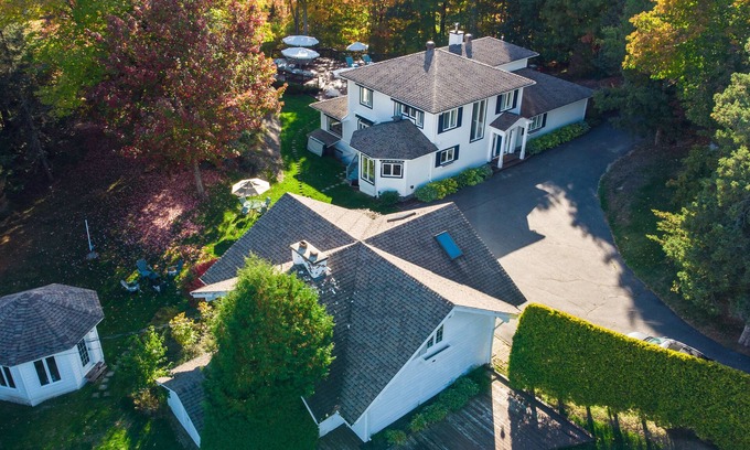 Sainte-Adele House | Private 5-Acre Estate with Pool, Spa, Sauna & Mountain Views