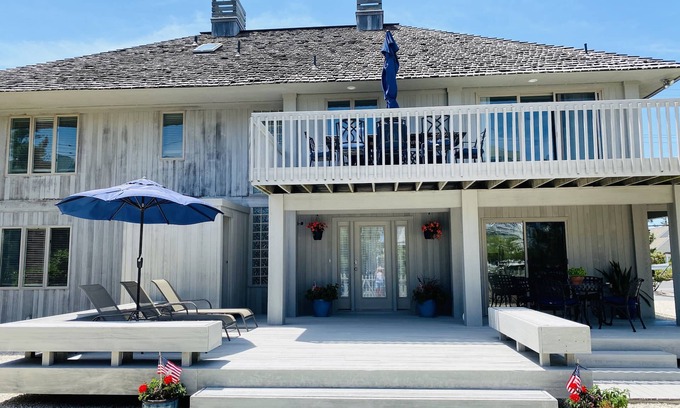 Mantoloking House | Private Beach Getaway private beach with lifeguard