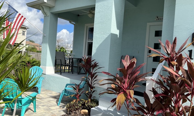 Marineland Acres House | Private Beach, One Story Home - The Moody Beach Club. Family, Pets & Biking fun!
