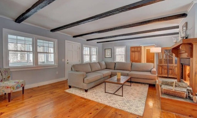Becket Cottage | Private Lake Cottage on 3 acres w/350 sq. ft. deckn