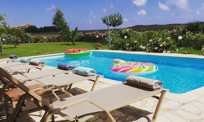 Lixouri Villa | Private Paradise .Private Swimming Pool + beautiful garden. 1 min walk to beach
