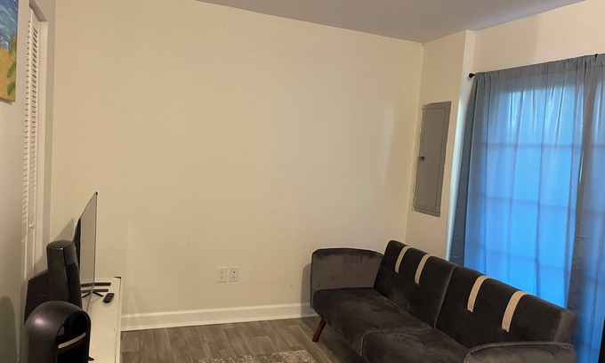 Morgantown Apartment | Private room with study and bath