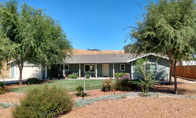 San Miguel House | Private, rural 2 bedroom home (3rd bedrmn optional) with hot tub in wine country