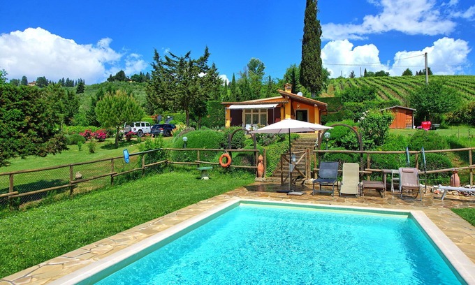 Certaldo Villa | Private Villa with A/C, WIFI, private pool, TV, patio, panoramic view, close to San Gimignano