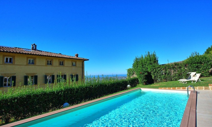 Camaiore Villa | Private Villa with WIFI, private pool, hot tub, A/C, TV, patio, panoramic view, close to Viareggio