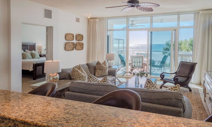 Siesta Key Condo | Pure Beachfront! Exceeds expectations! Private stairs to pool & beach. 2 decks!