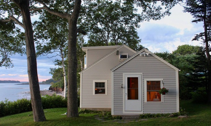 Mid-Coast and Islands Cottage | Quaint cottage intimately set on the rocky coast overlooking Casco Bay