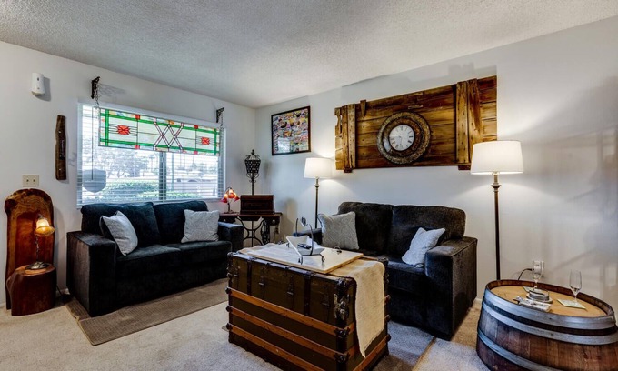 Sun City House | Quiet End Unit Townhouse for Two in Sun City-nUnique Decor! Close to everything!