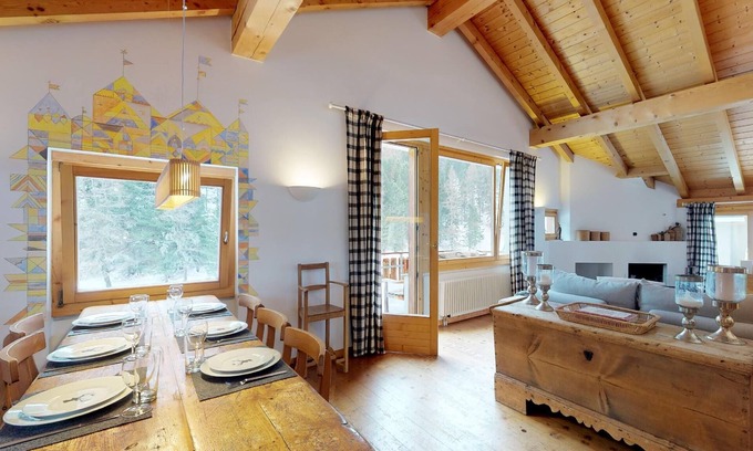 Sankt Moritz-Bad Apartment | Quiet location at the beginning of the forest, next to the cross-country-slopes.